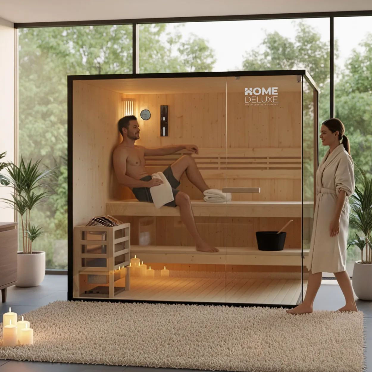 Traditionelle Sauna SHADOW - XL