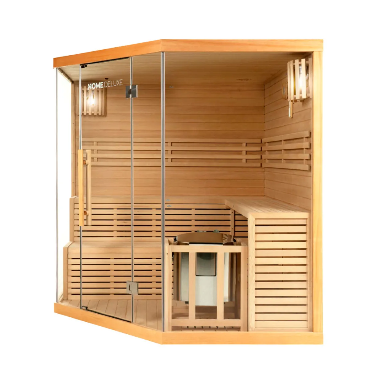 Traditionelle Sauna SKYLINE XL BIG 200 x 200 cm