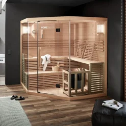 Traditionelle Sauna SKYLINE XL BIG 200 x 200 cm