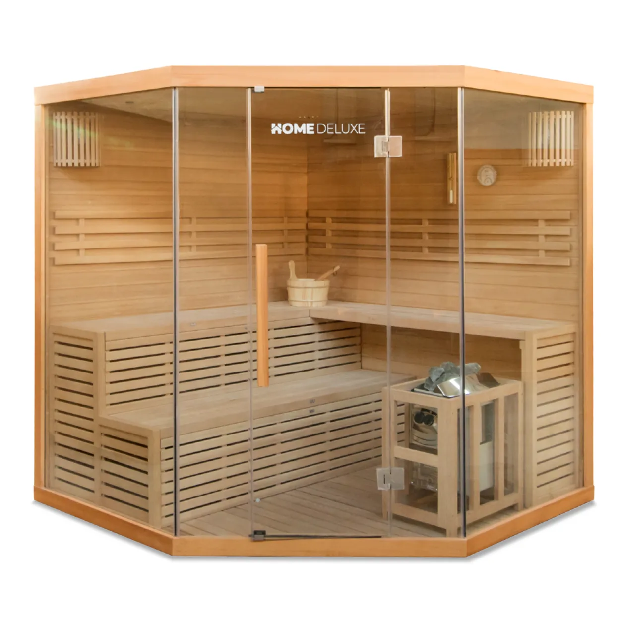 Traditionelle Sauna SKYLINE XL BIG 200 x 200 cm