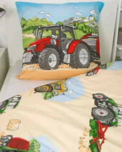 Traktor Bettwäsche Größe 80x80 + 135x200 cm