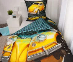 Transformers Bumblebee Bettwäsche Größe 80x80 + 135x200 cm