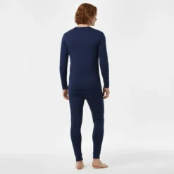 Trends4Cents Gaubert Herren Thermo-Unterwäsche Set , Größe XL – mit Merinowolle Navy