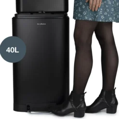 Treteimer 40L, N°867, Schwarz