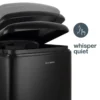 Tret-Mülleimer 30L N°705, Schwarz
