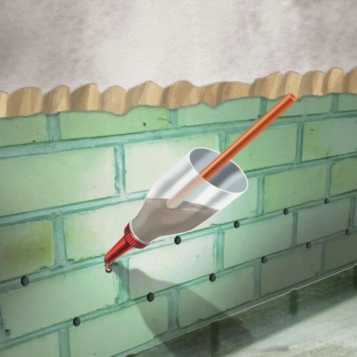 Trockene Wand Bohrlochschlämme 2,5kg