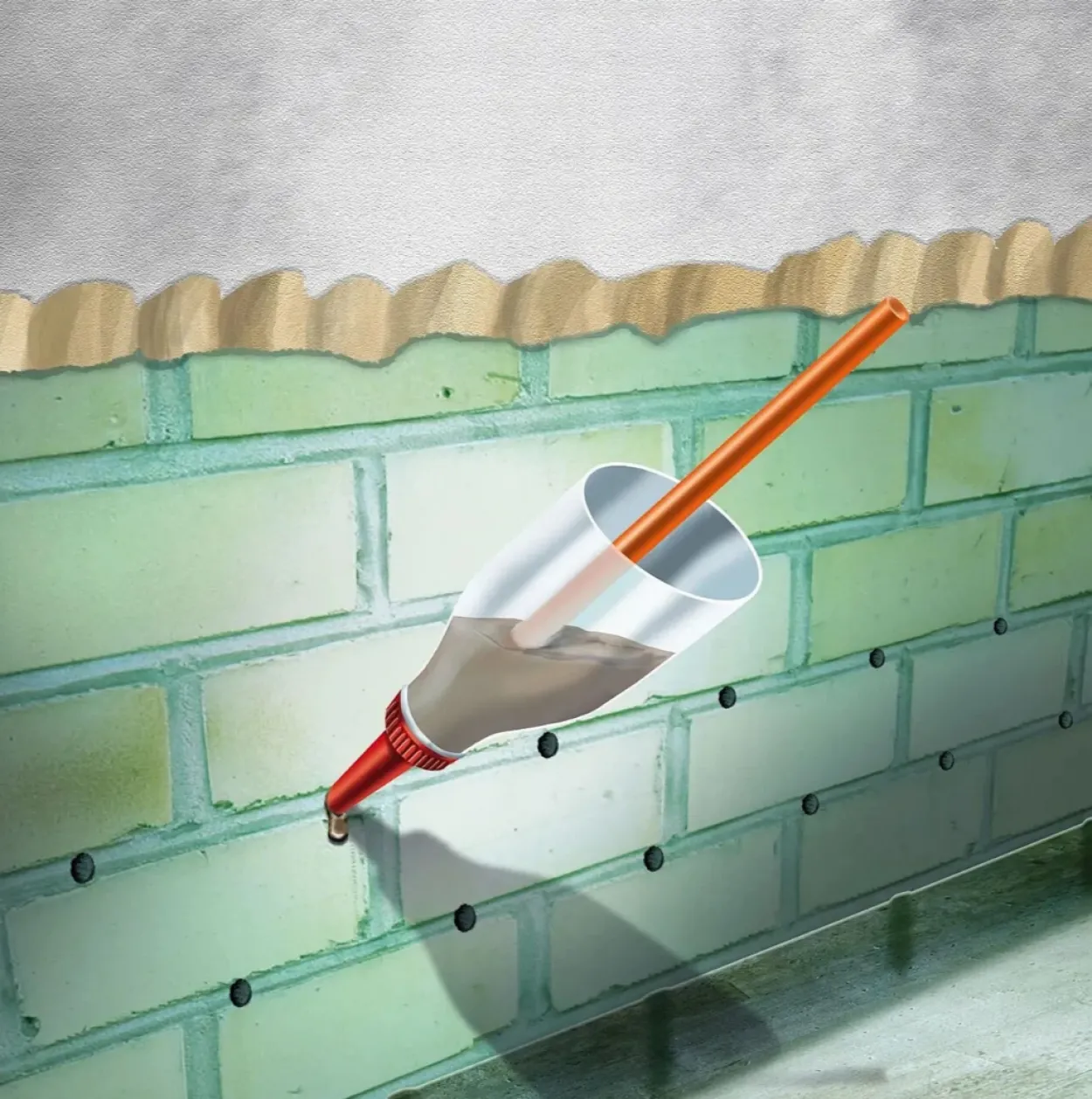 Trockene Wand Injektionsflüssigkeit 10L