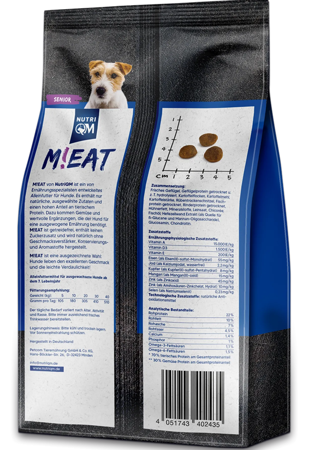 Trockenfutter M!eat Senior 5 x 1,5kg