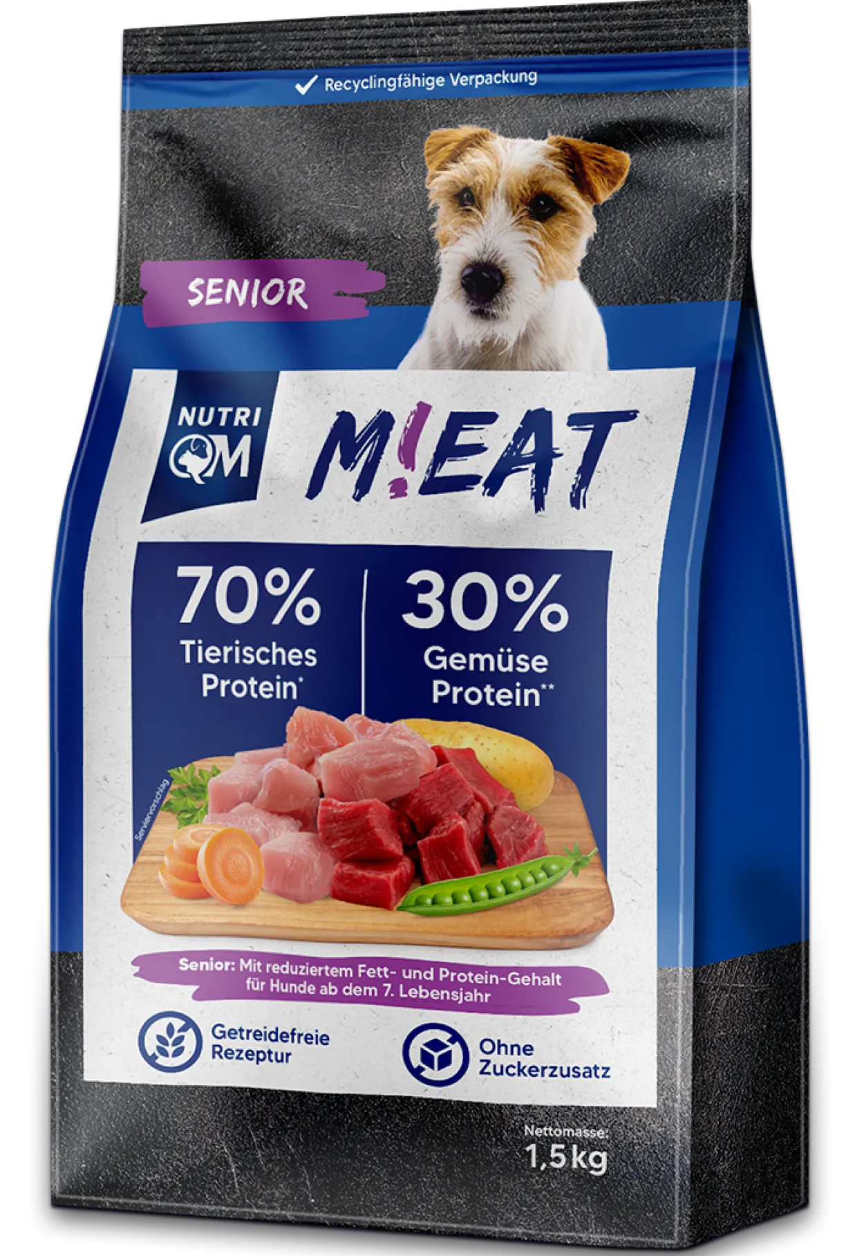 Trockenfutter M!eat Senior 5 x 1,5kg