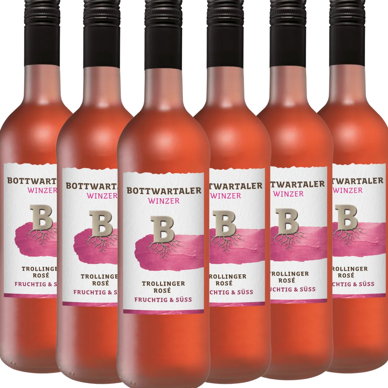 Trollinger Rosé Qba Fruchtig / Süß 0,75L 6er Karton