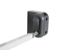 Türschutzgitter 'Easy Step', Metall Schutzgitter weiß, extra hoch, variable Breite 60-97cm