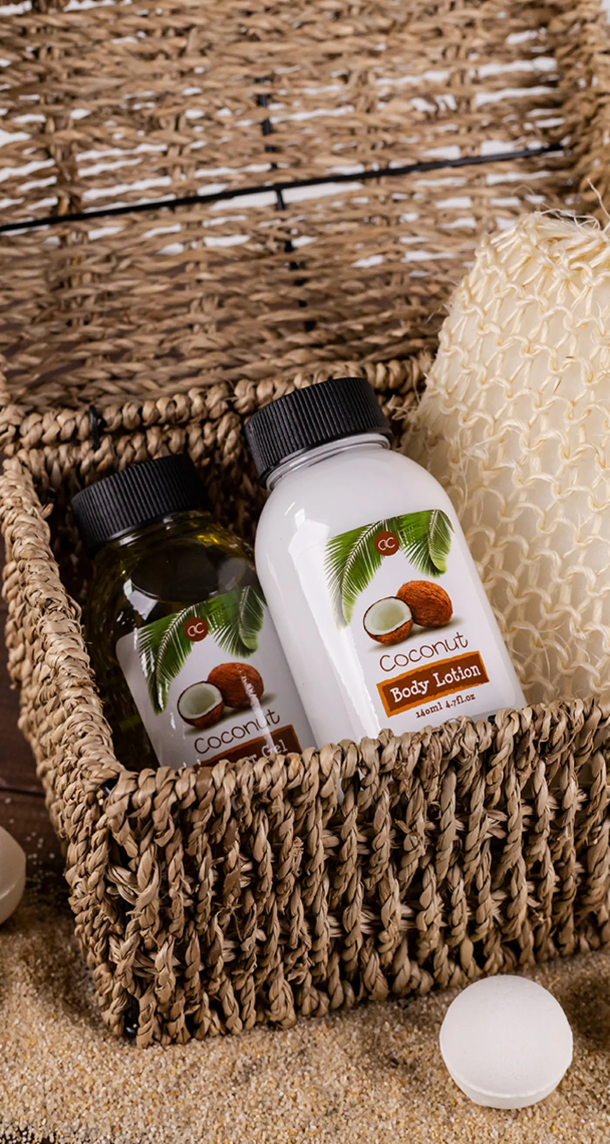 Truhe COCONUT in Seegrastruhe