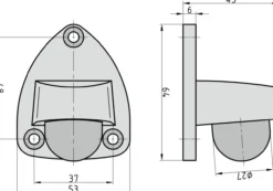 TS 22 Boden-Türstopper