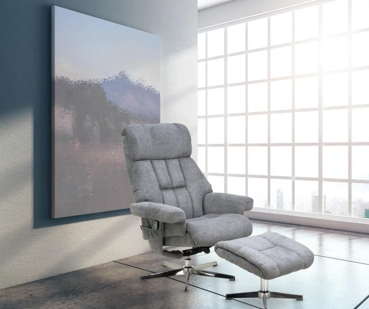 TV Relaxsessel inkl. Hocker mit Vibration- und Wärmefunktion