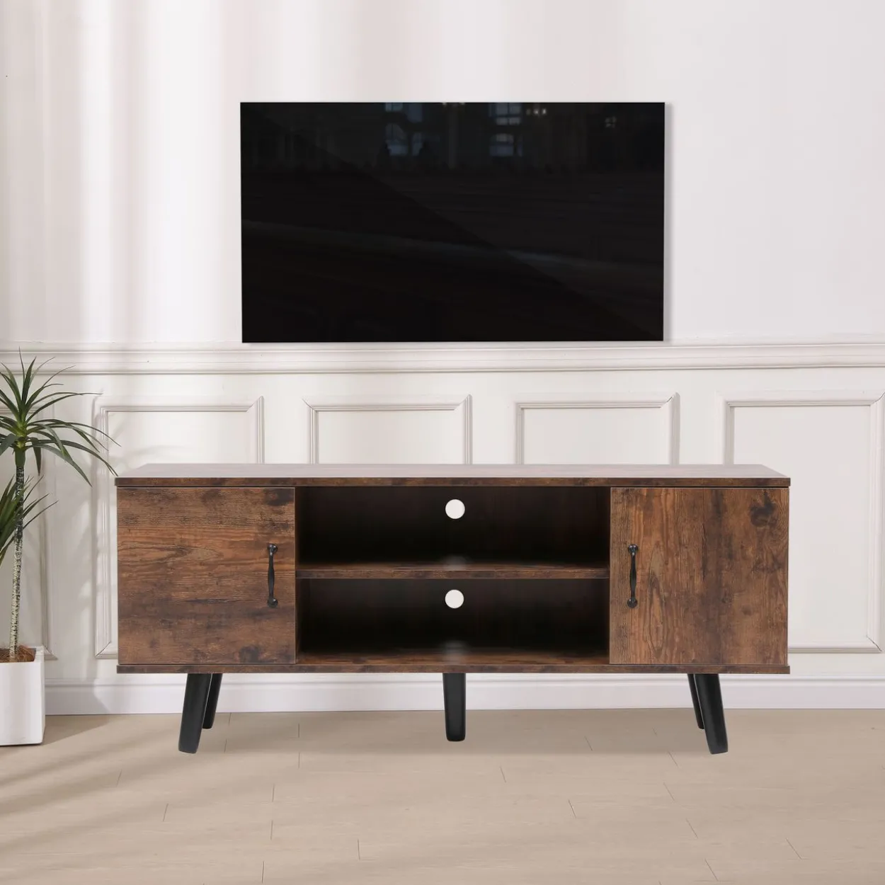 TV Schrank Sideboard Kommode HWB11-HOL Holz