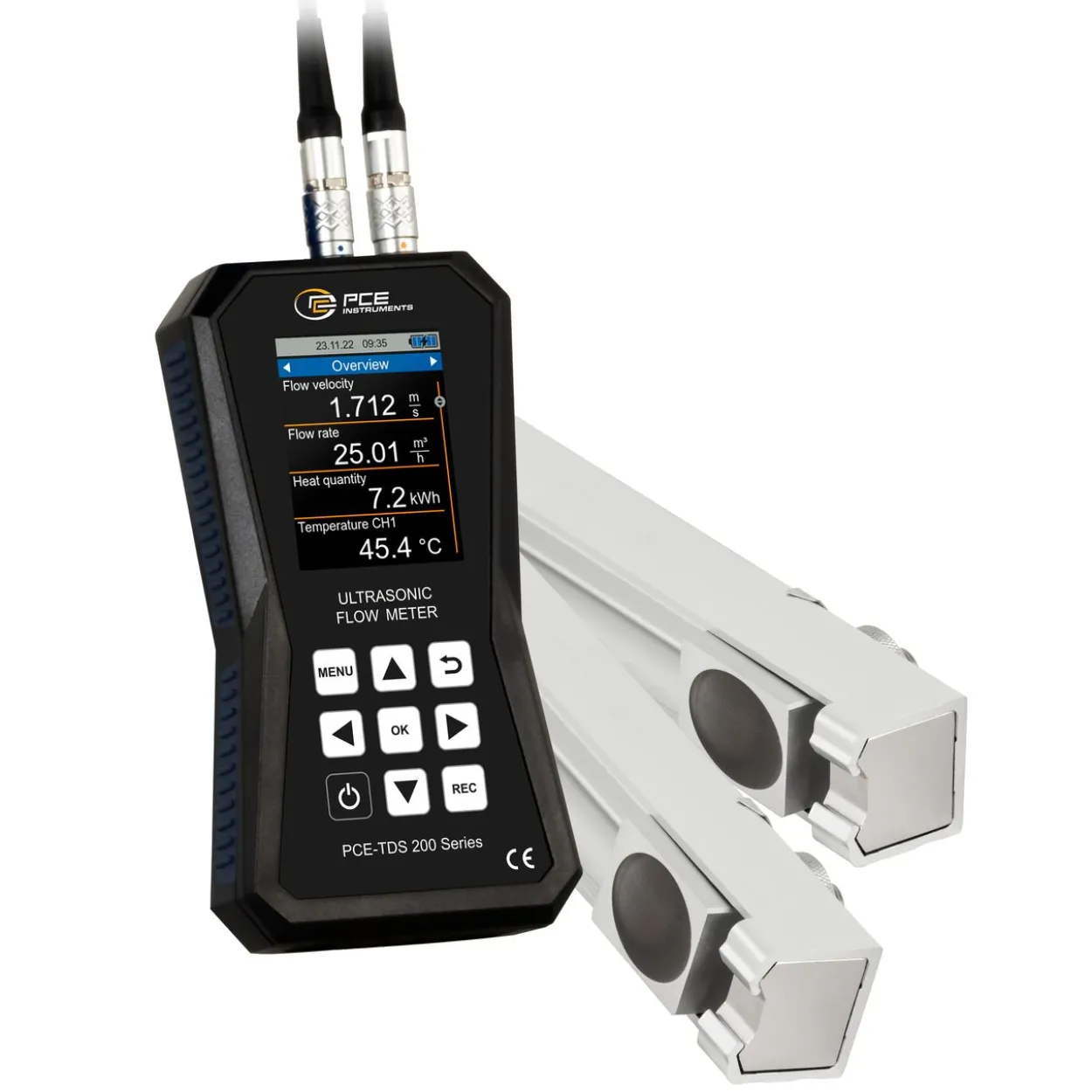 Ultraschall-Durchflussmessgerät PCE-TDS 200 MR