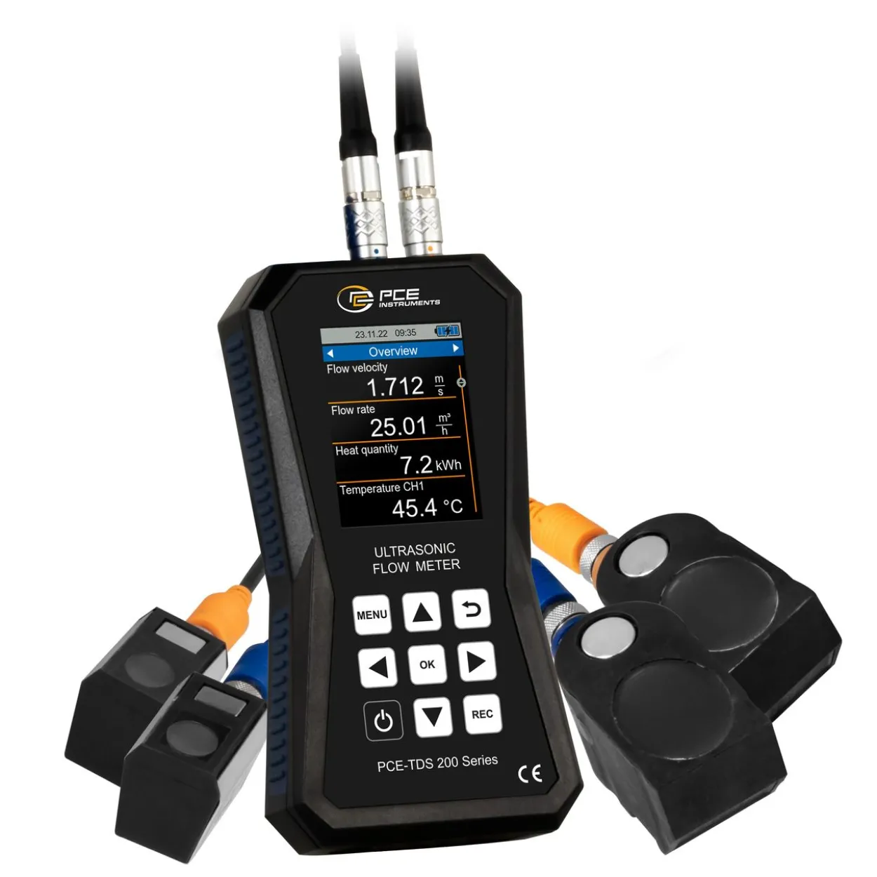 Ultraschall-Durchflussmessgerät PCE-TDS 200 SM