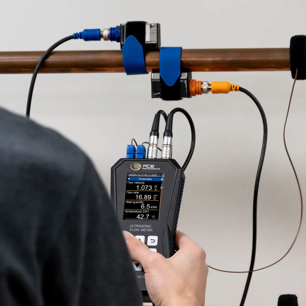 Ultraschall-Durchflussmessgerät PCE-TDS 200+ S