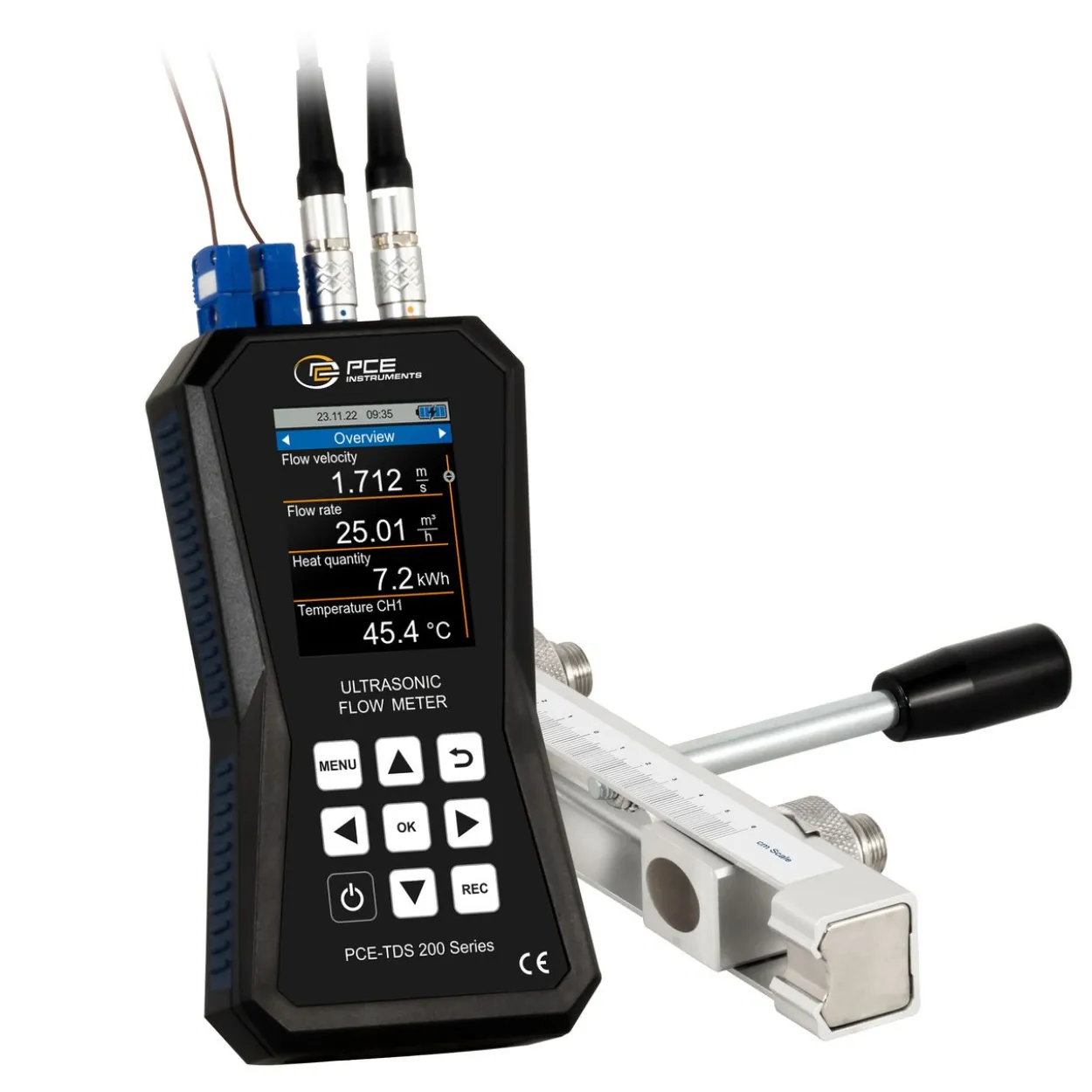 Ultraschall-Durchflussmessgerät PCE-TDS 200+ SR