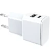 Universal Netzteil Dubi, 1x USB-A + 1x Typ-C, 12W Weiss