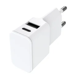 Universal Netzteil Dubi, 1x USB-A + 1x Typ-C, 12W Weiss