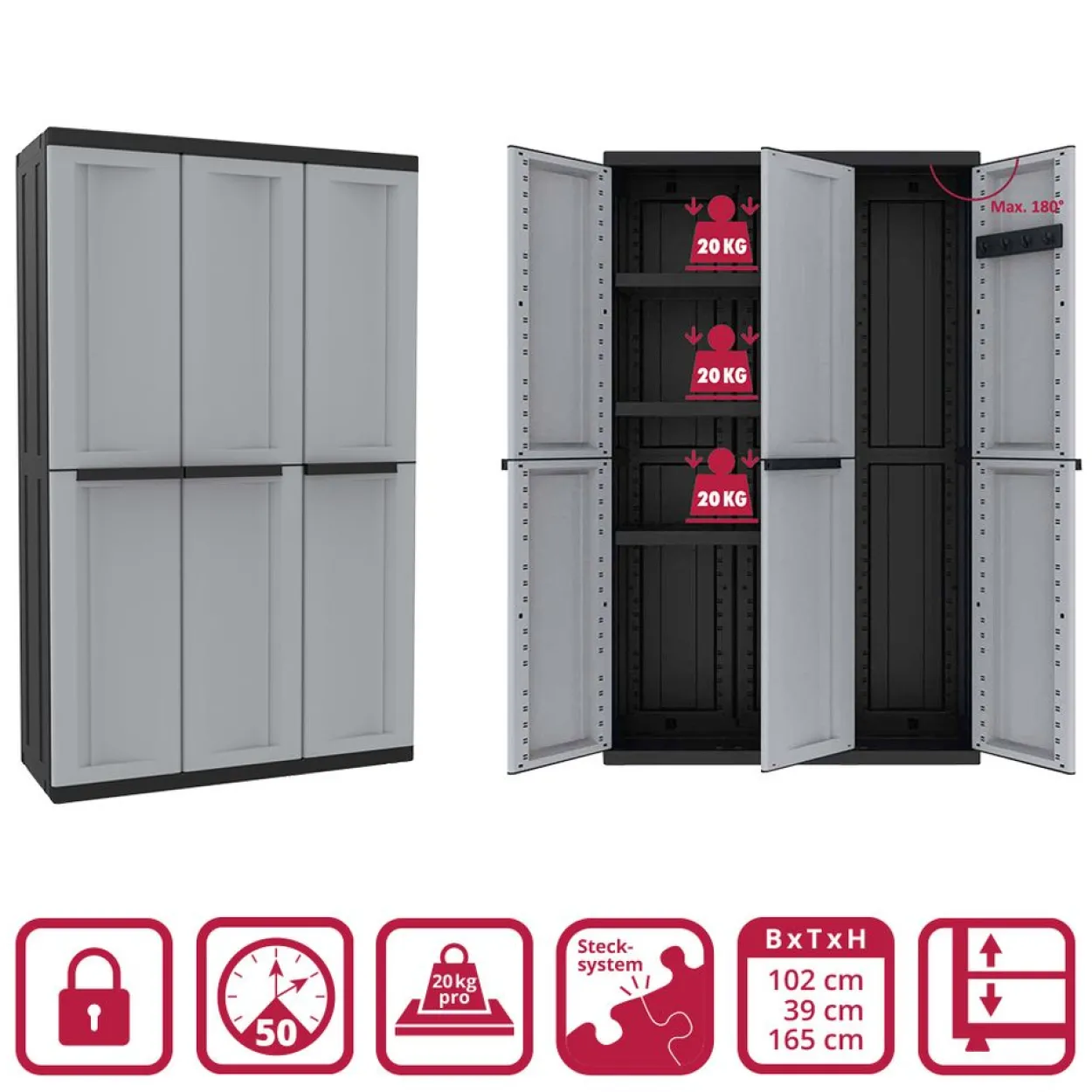 Universalschrank "C-twist" mit 3 Türen