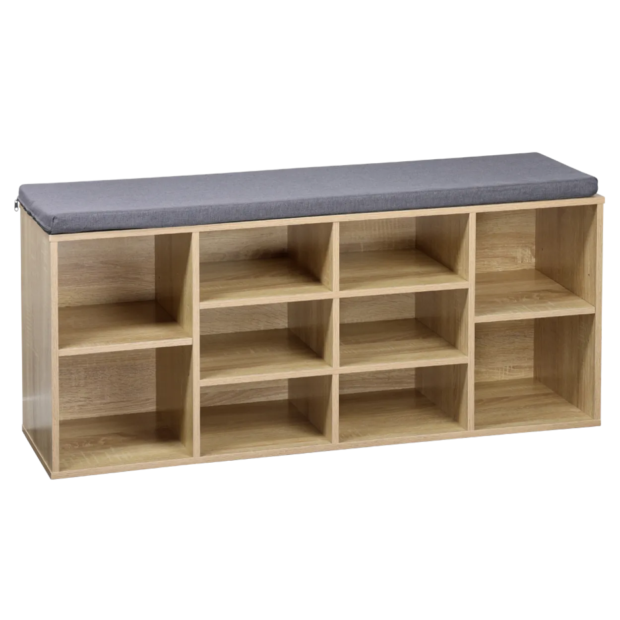Universal-/ Schuhschrank mit Sitzkissen - Sonoma Eiche