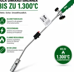 Unkrautbrenner 879 mit Bajonett Gasdosenanschluss