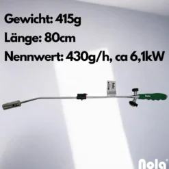 Unkrautbrenner 879 mit Bajonett Gasdosenanschluss