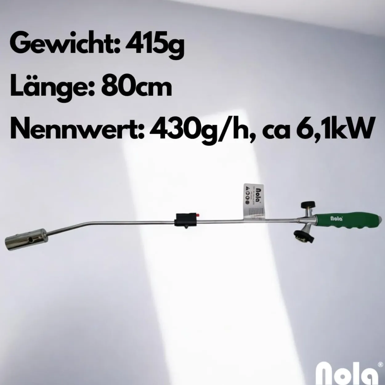 Unkrautbrenner 879 mit Bajonett Gasdosenanschluss