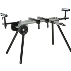 Untergestell für Kappsägen Kappsäge Stahl 123,5-245 cm Schwarz+Silber