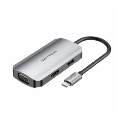 USB-C Dockingstation auf HDMI - USB 3.0, PD 0,15m grau - 5 Gbit/s