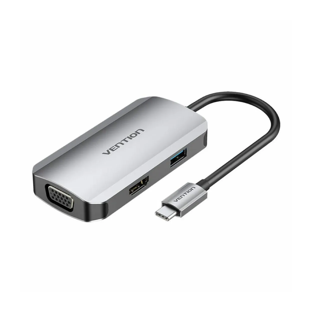 USB-C Dockingstation auf HDMI - USB 3.0, PD 0,15m grau - 5 Gbit/s