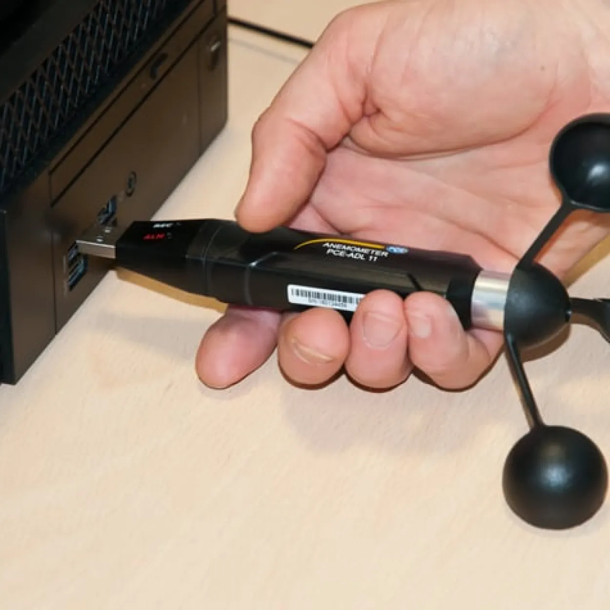 USB-Datenlogger Schalenkreuzanemometer PCE-ADL 11