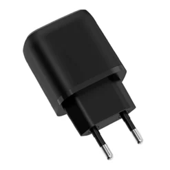 USB Type-C 20 Watt Reise-Schnell-Ladegerät mit TÜV / GS schwarz