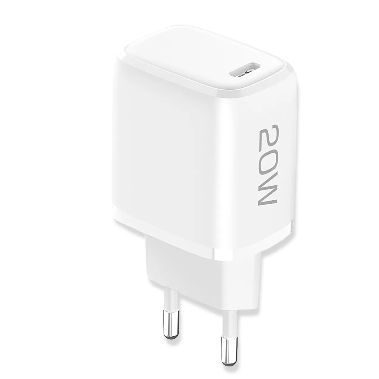 USB Type-C 20 Watt Reise-Schnell-Ladegerät weiss