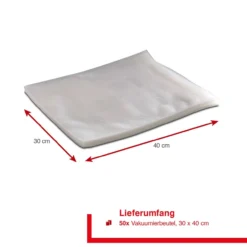 Vakuumierbeutel 50 Beutel 30x40 cm transparent