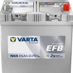 VARTA Dynamic EFB N65 Batterie 565501065K262, N65, 12 V, 65 Ah, 650 A