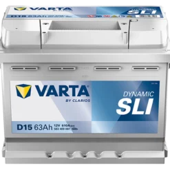 VARTA Dynamic SLI D15 Batterie 563400061K262, D15, 12 V, 63 Ah, 610 A