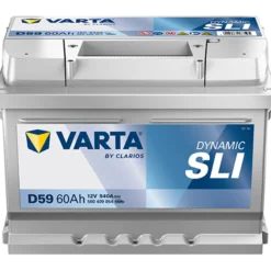 VARTA Dynamic SLI D95 Batterie 560409054K262, D59, 12 V, 60 Ah, 540 A