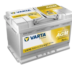 VARTA Professional AGM LA70 Batterie 840070076K312, LA70, 12 V, 70 Ah, 760 A