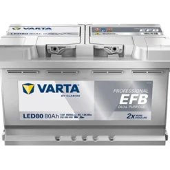 VARTA Professional EFB LED80 Batterie 932080080K312, LED80, 12 V, 80 Ah, 800 A