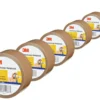 Verpackungs-Klebeband, Braun - 5er-Set