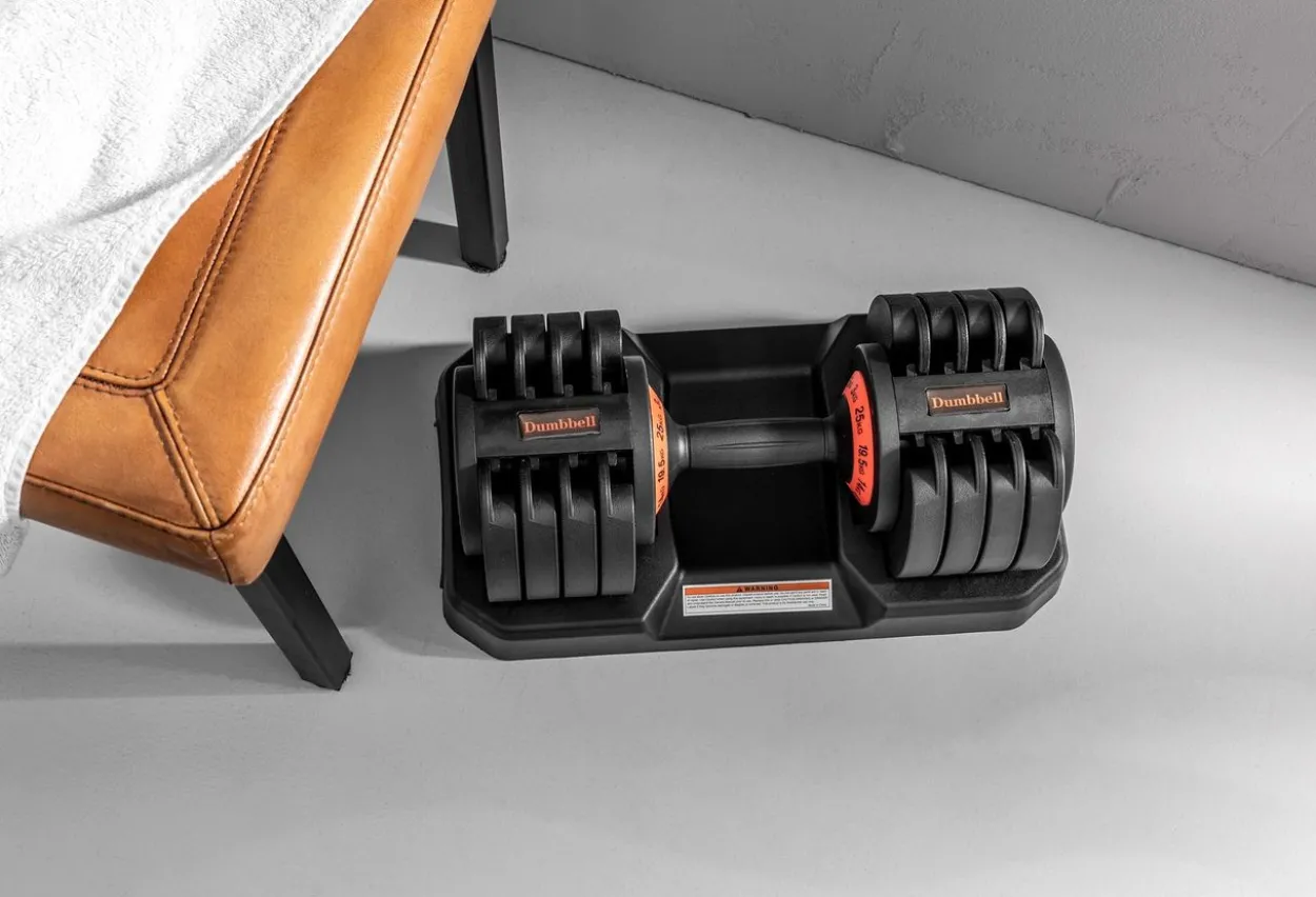 Verstellbare Kurz- Hantel, 25 kg - Rot - 2er Set