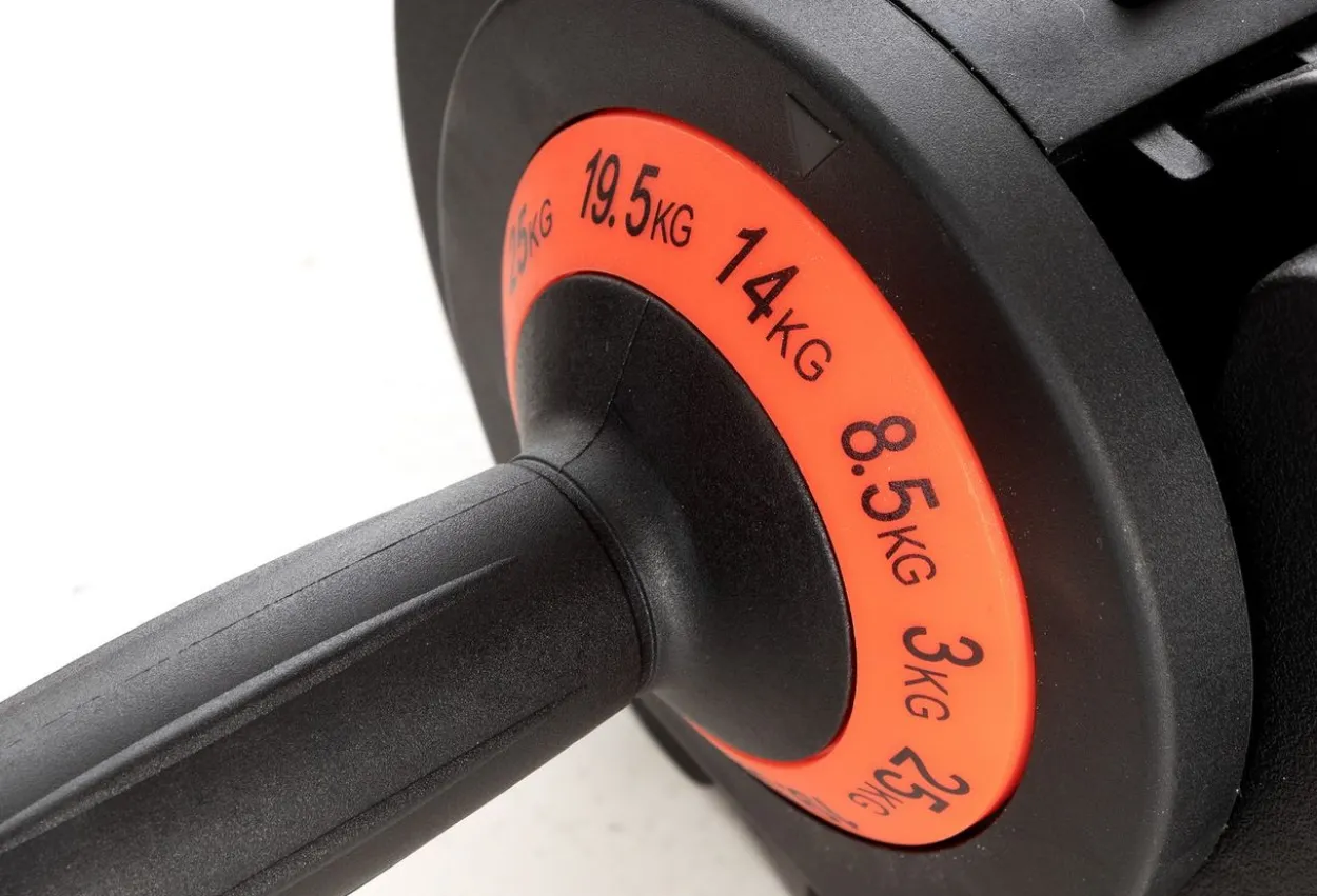 Verstellbare Kurz- Hantel, 25 kg - Rot - 2er Set