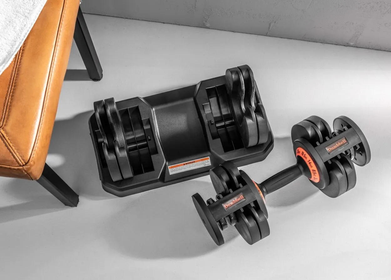 Verstellbare Kurz- Hantel, 25 kg - Rot