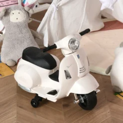VESPA Elektromotorrad Kindermotorrad Elektrofahrzeuge 3 bis 6 Jahren Weiß