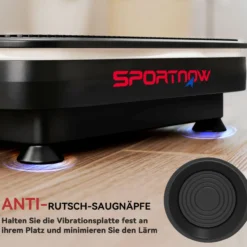 Vibrationsplatte Rüttelplatte mit 99 Intensitätsstufen 3 Vorprogramm Lichtern