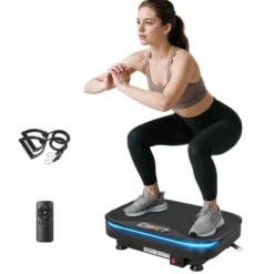 Vibrationsplatte Rüttelplatte mit 99 Intensitätsstufen 3 Vorprogramm Lichtern