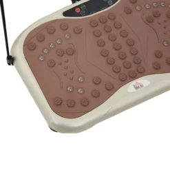 Vibrationsplatte Vibrationstrainer Vibrationsgerät Fitnesstrainer LED-Anzeige USB-Lautsprecher Trainingsbänder Fernbedienung